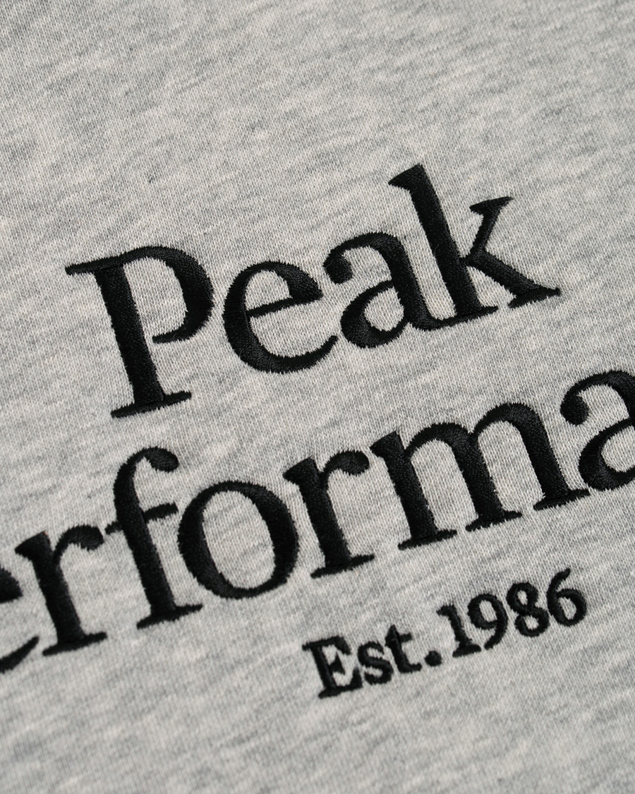 Herren | Pullover | Peak Performance | Original Logo Hoodie Medium Grey Heather