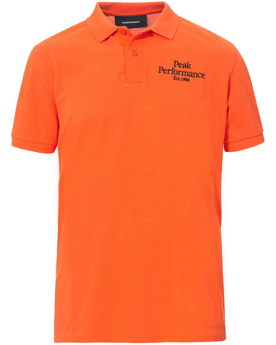 Herren | Poloshirts | Peak Performance | Original Logo Polo Orange
