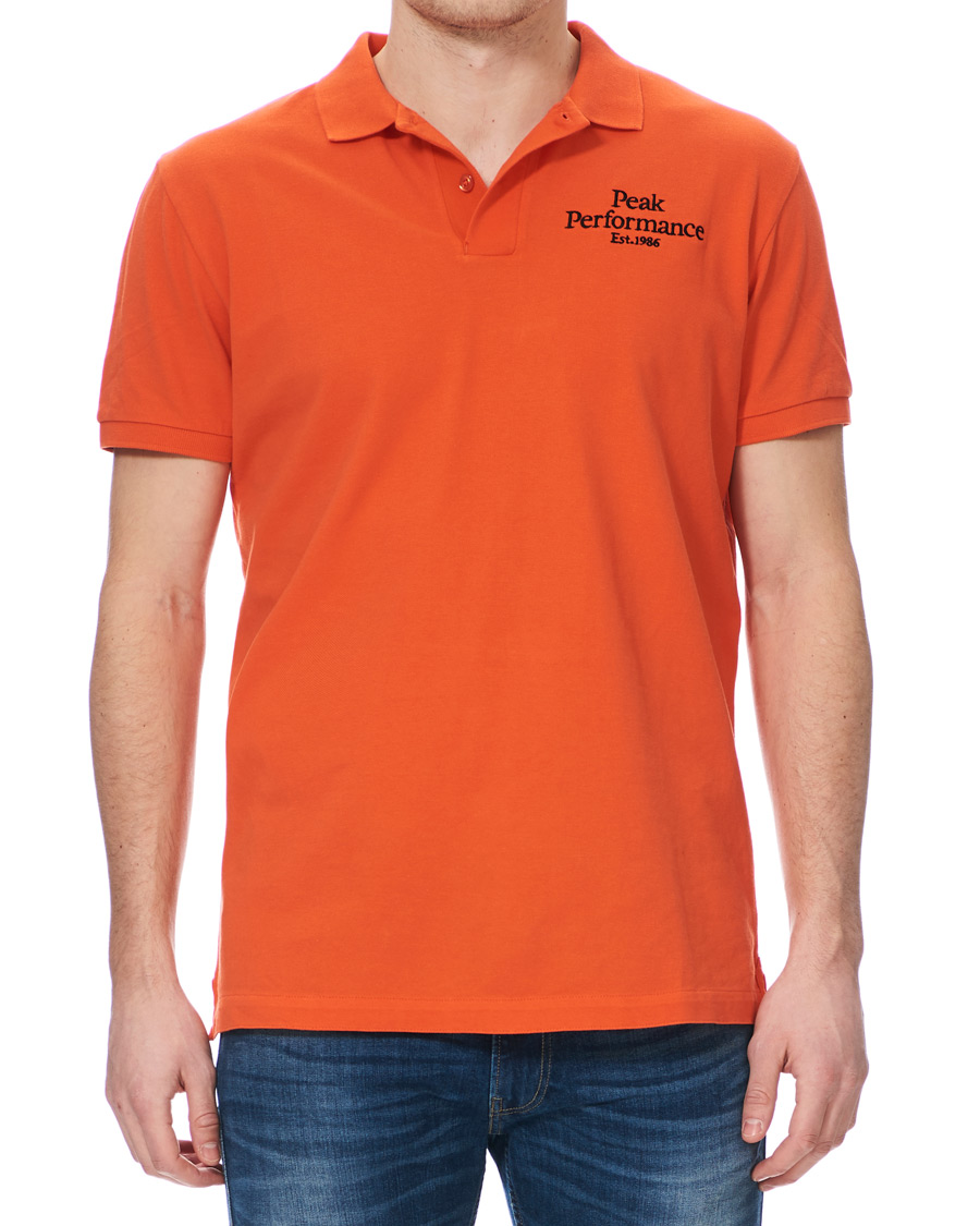 Herren | Poloshirts | Peak Performance | Original Logo Polo Orange