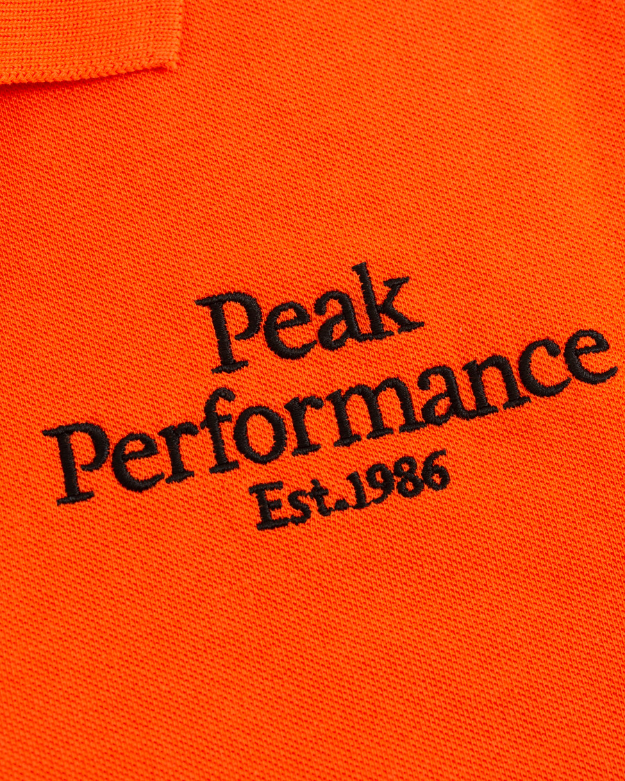 Herren | Poloshirts | Peak Performance | Original Logo Polo Orange