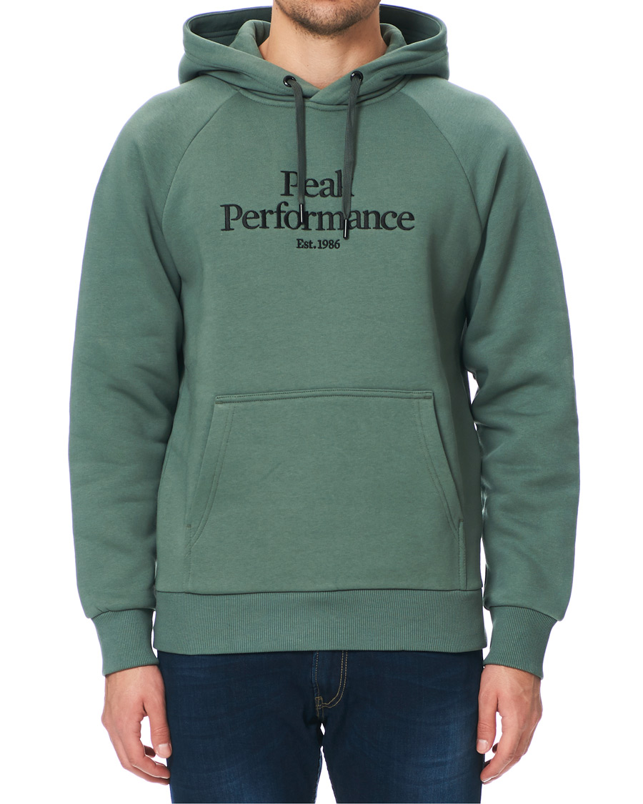 Herren | Pullover | Peak Performance | Original Logo Hoodie Green