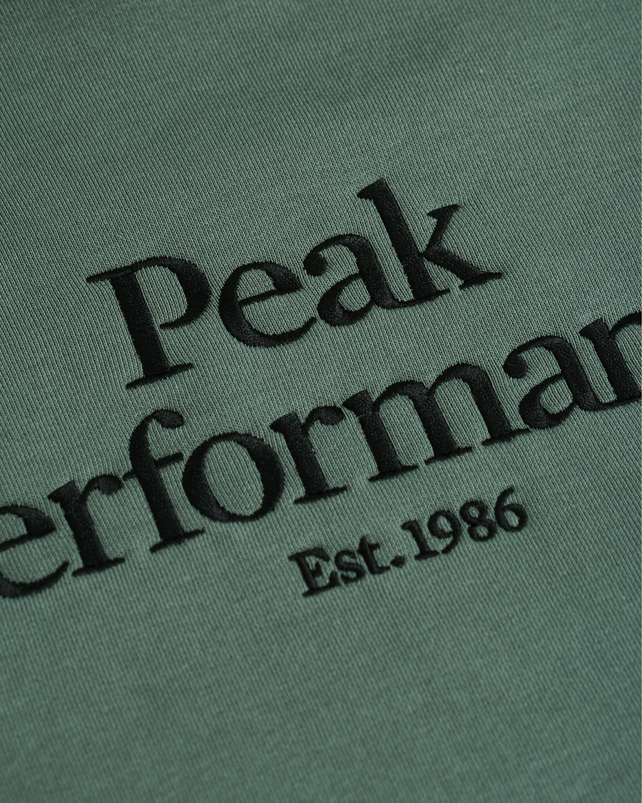 Herren | Pullover | Peak Performance | Original Logo Hoodie Green