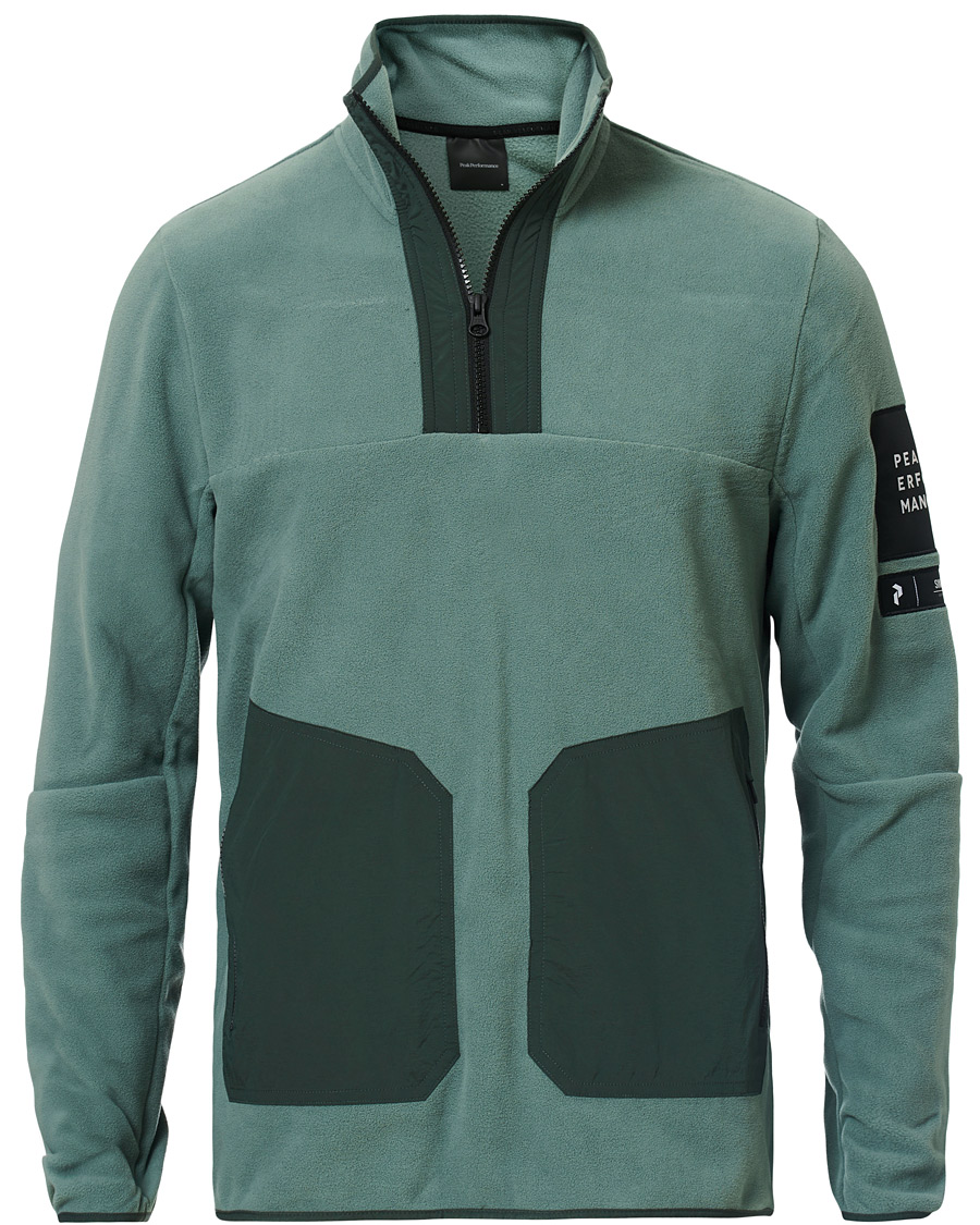 Herren | Pullover | Peak Performance | Tech Fleece Half Zip Green