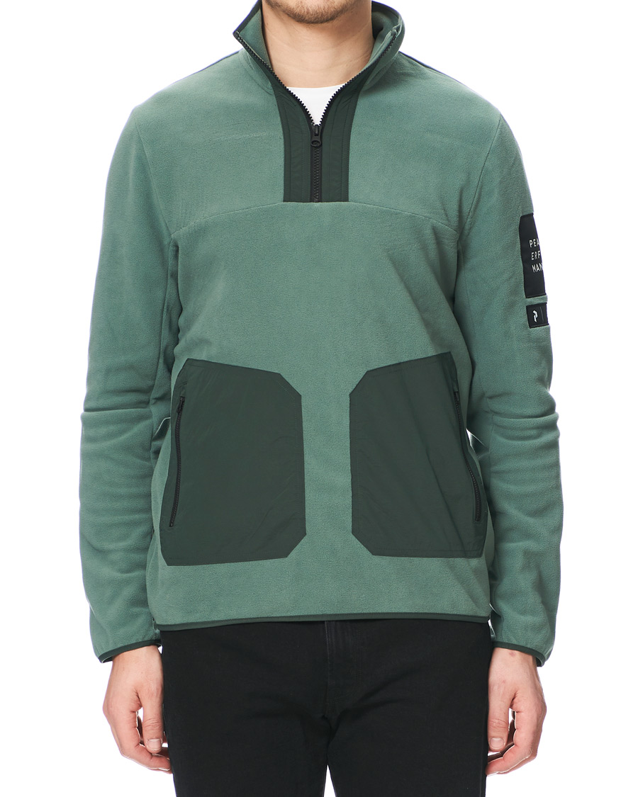 Herren | Pullover | Peak Performance | Tech Fleece Half Zip Green