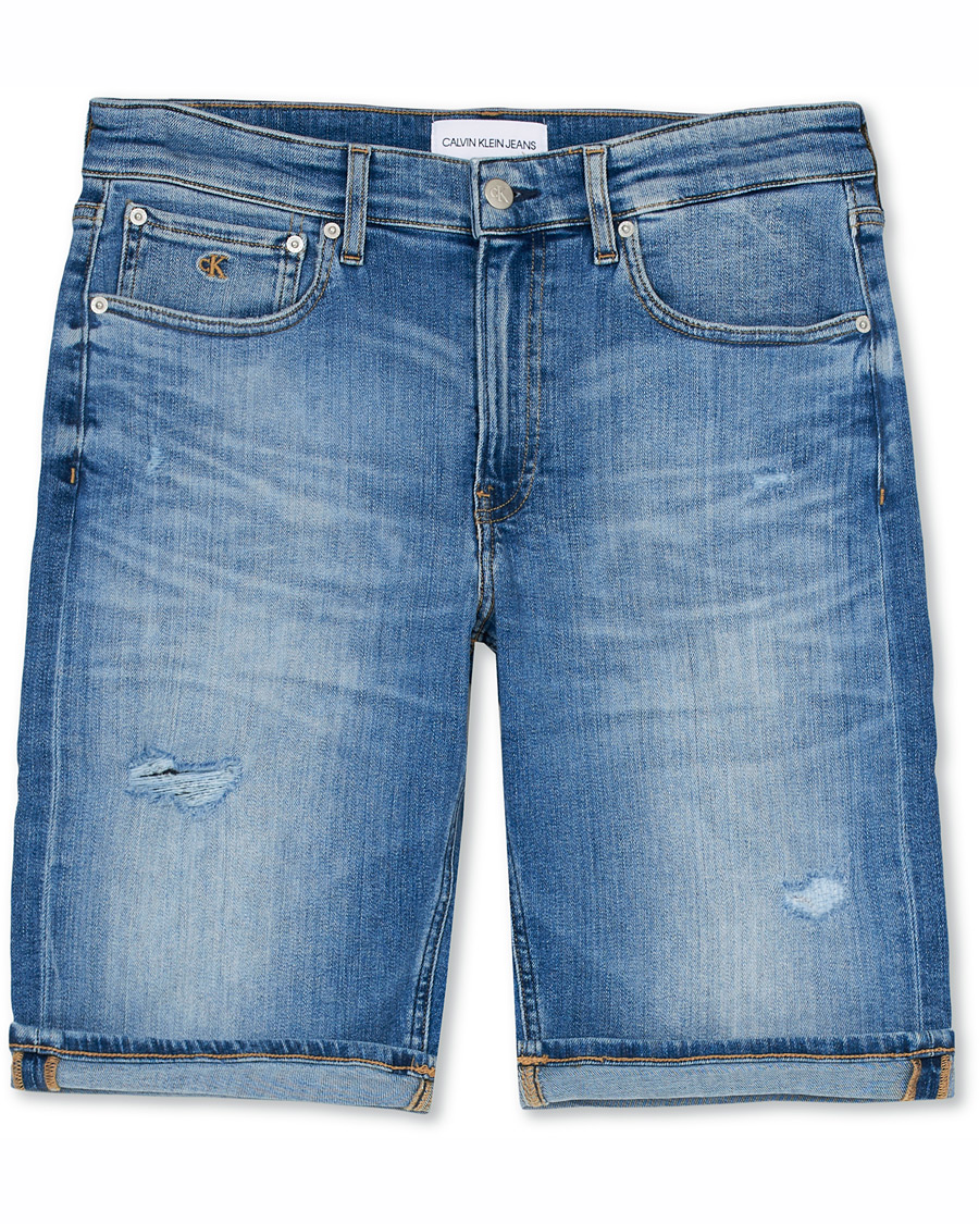 Herren | Shorts | Calvin Klein Jeans | Regular Fit Destroyed Shorts Bright Blue
