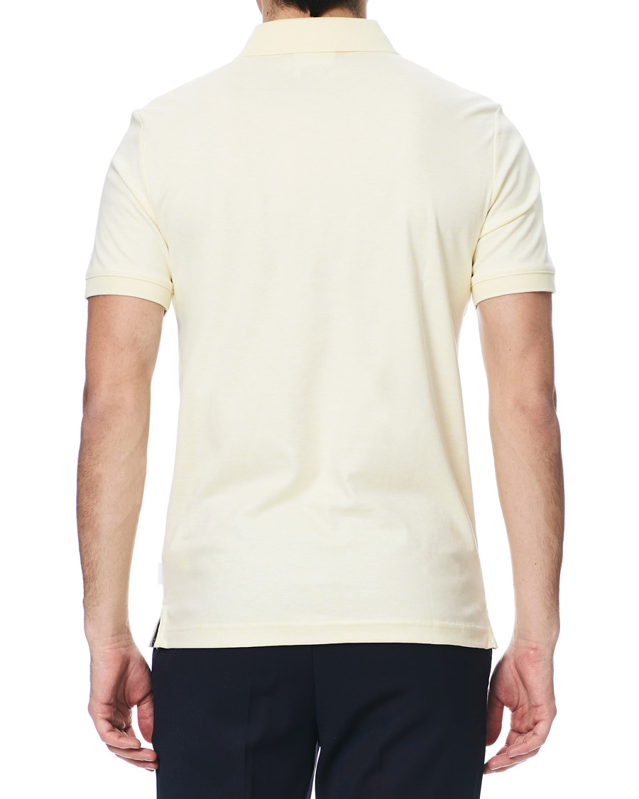 Herren | Poloshirts | Calvin Klein | Slim Fit Soft Interlock Polo Pastel Yellow Heather