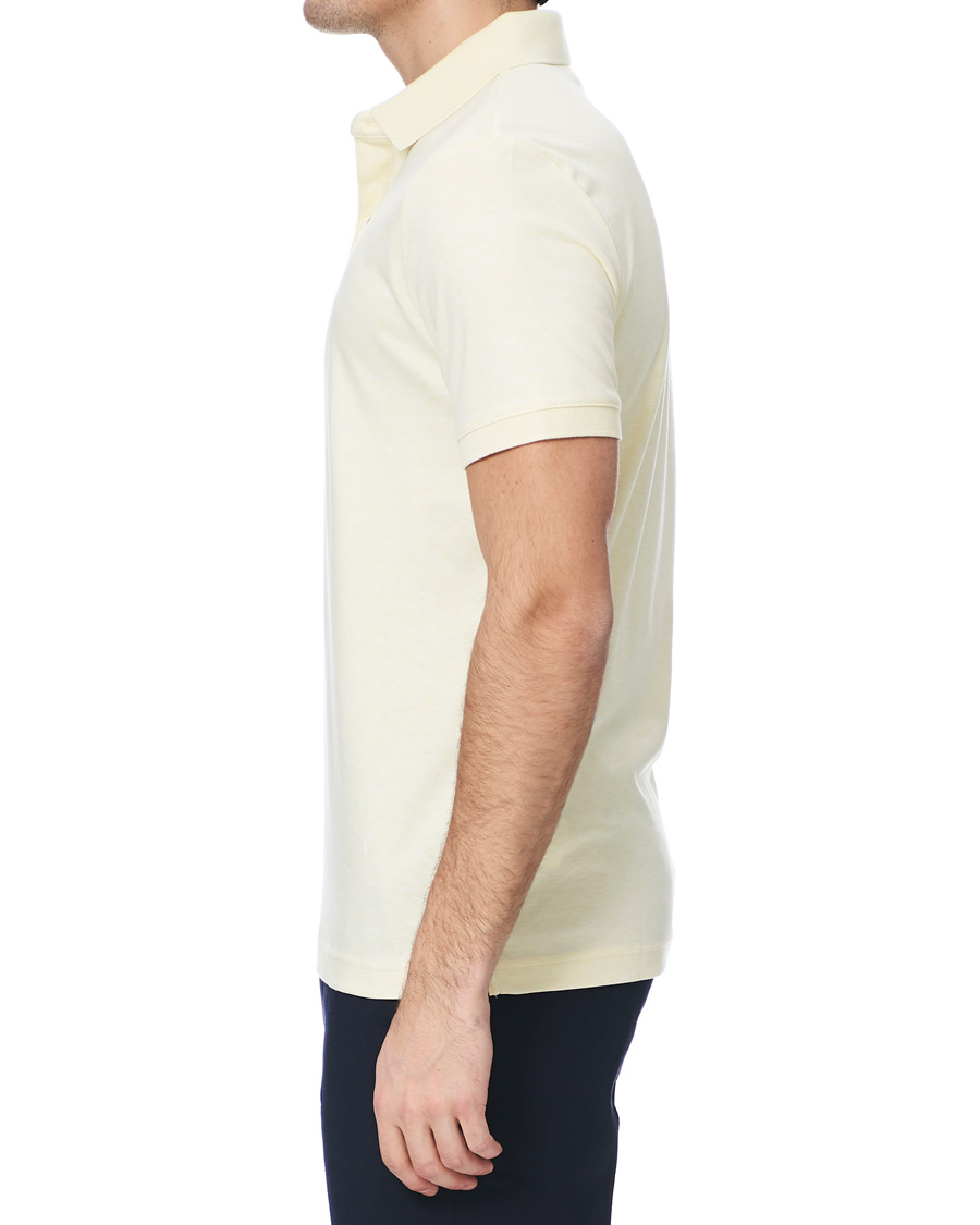Herren | Poloshirts | Calvin Klein | Slim Fit Soft Interlock Polo Pastel Yellow Heather