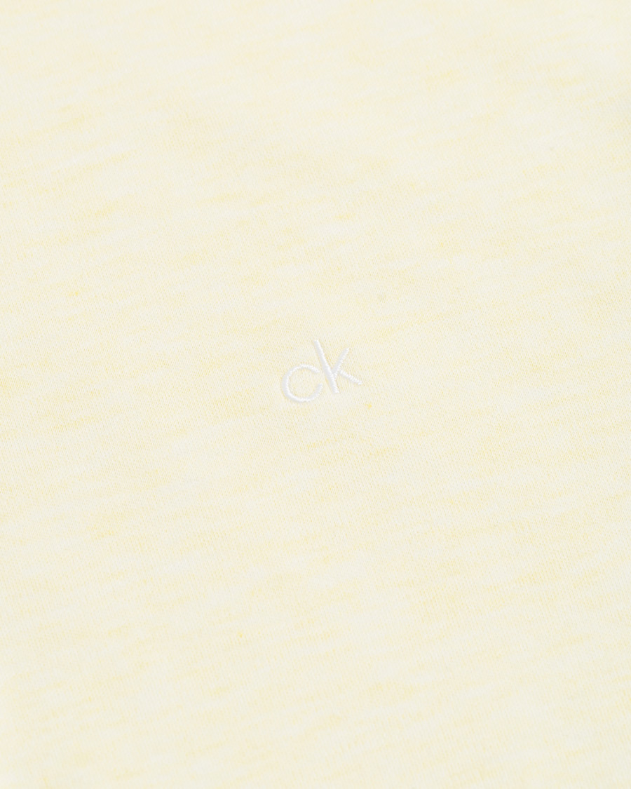 Herren | Poloshirts | Calvin Klein | Slim Fit Soft Interlock Polo Pastel Yellow Heather