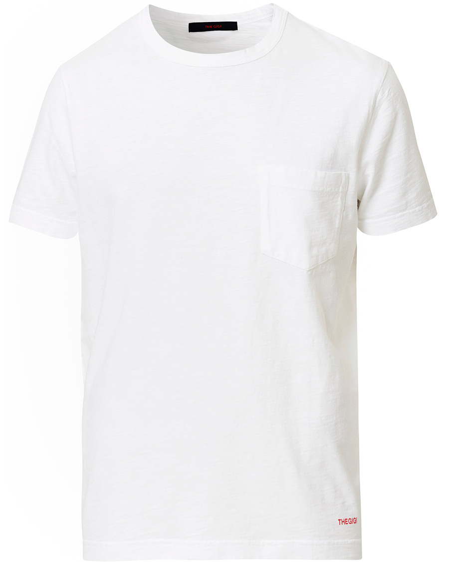 Herren | T-Shirts | The Gigi | Organic Cotton Pocket T-Shirt White