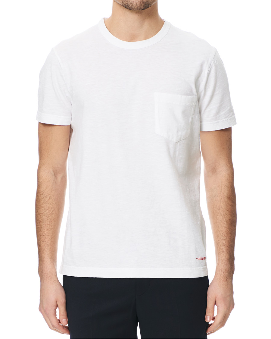 Herren | T-Shirts | The Gigi | Organic Cotton Pocket T-Shirt White