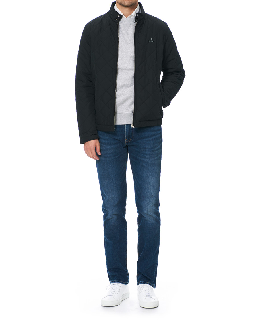 Herren | Jacken | GANT | The Quilted Windcheater Jacket Black
