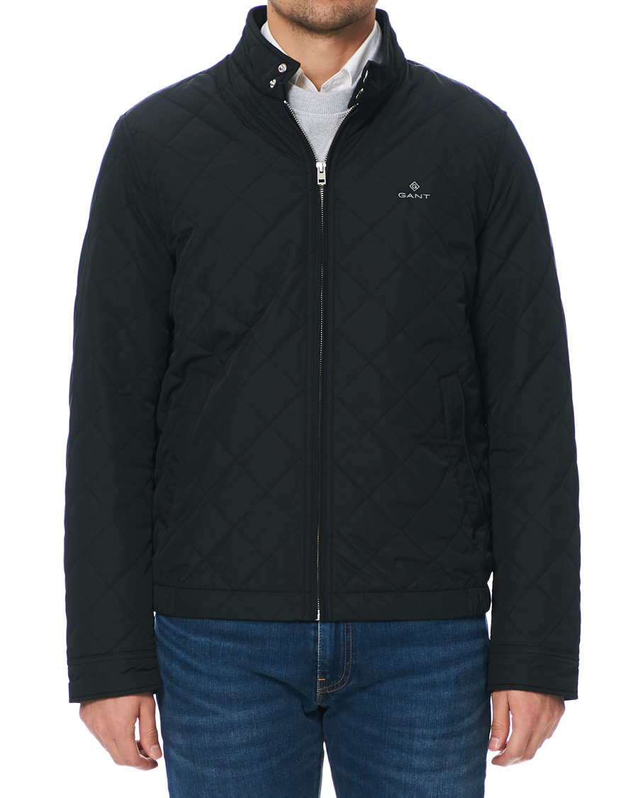 Herren | Jacken | GANT | The Quilted Windcheater Jacket Black