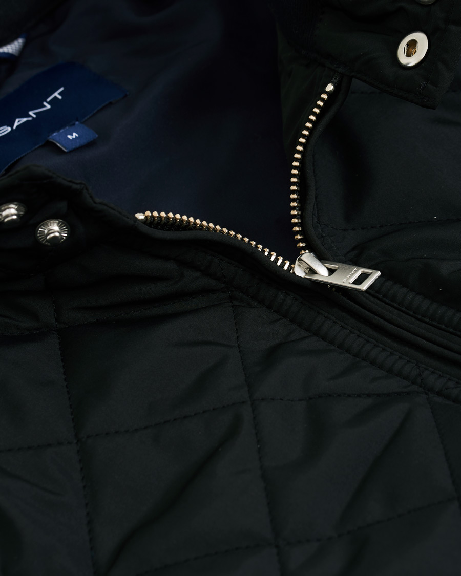 Herren | Jacken | GANT | The Quilted Windcheater Jacket Black