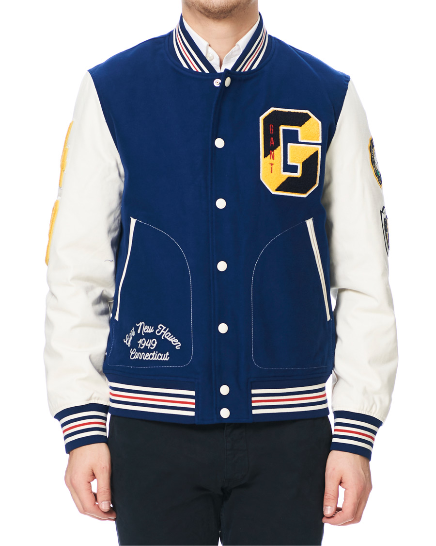 Herren | Jacken | GANT | Spring Varsity Jacket Deep Blue