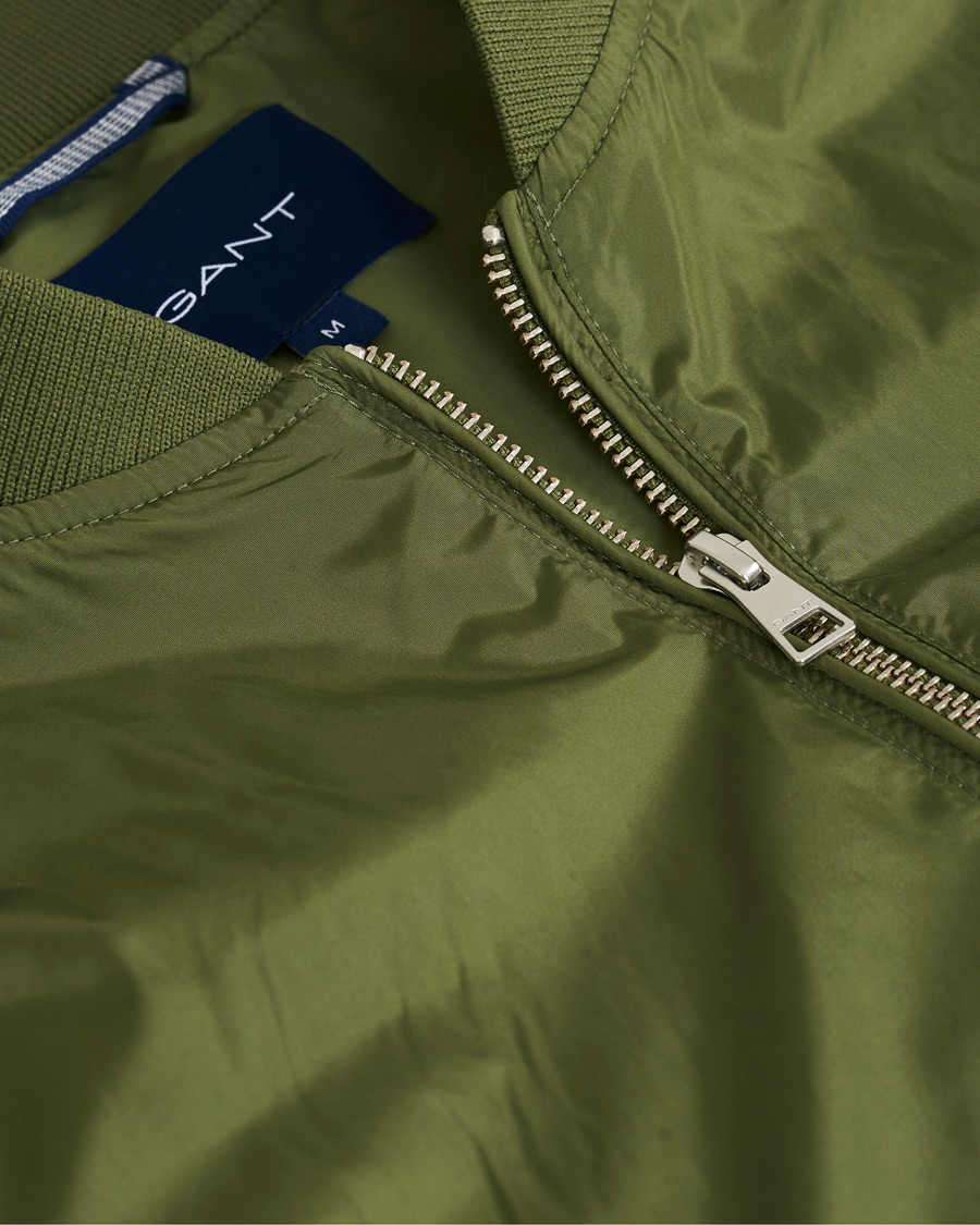 Herren | Jacken | GANT | Airy Nylon Bomber Four Leaf Green