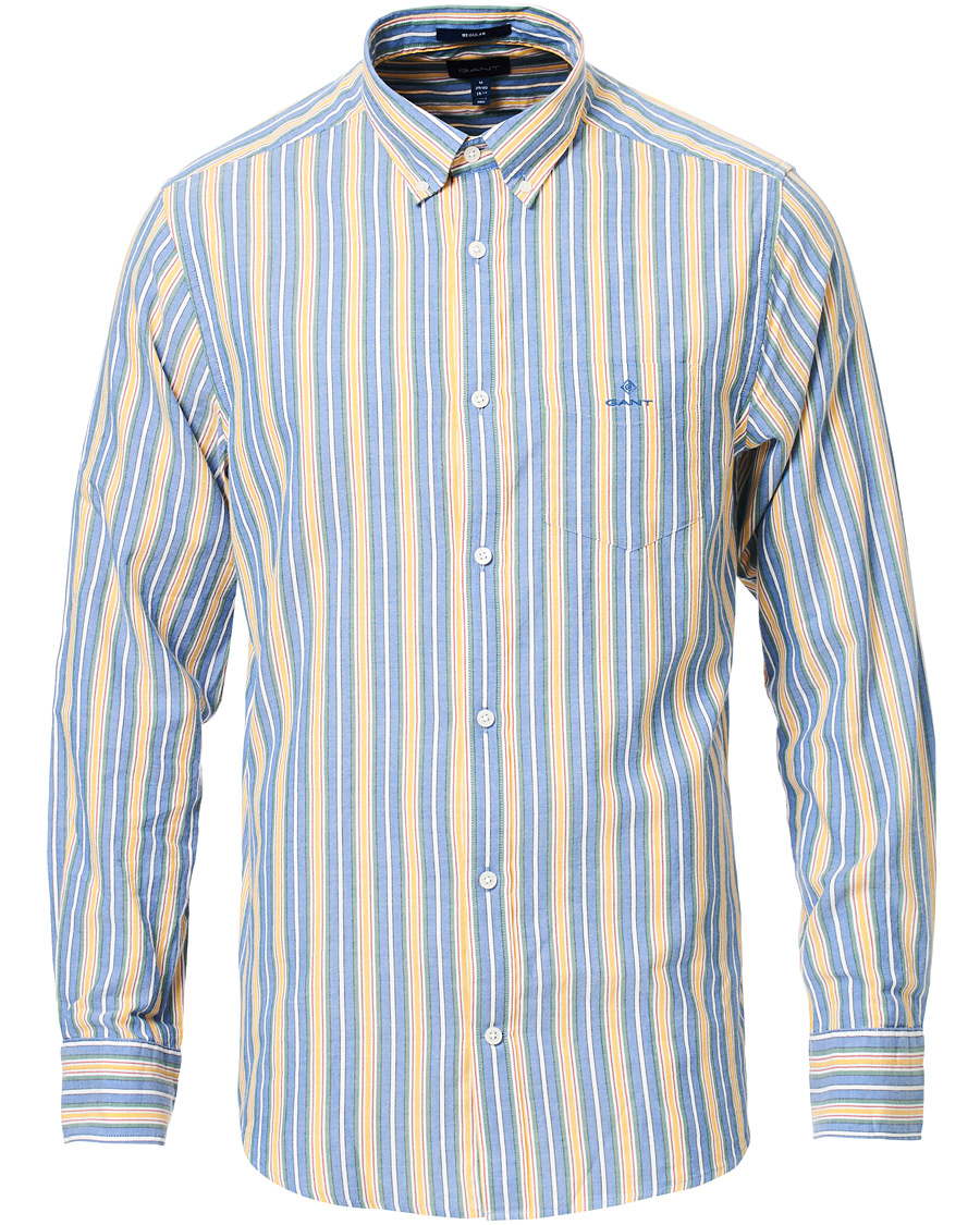 Herren | Hemden | GANT | Windblown Oxford Stripe Shirt Bright Cobolt
