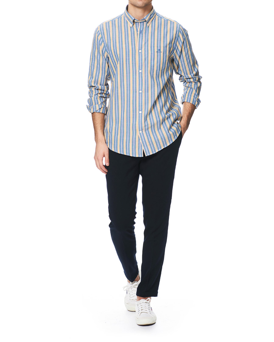 Herren | Hemden | GANT | Windblown Oxford Stripe Shirt Bright Cobolt