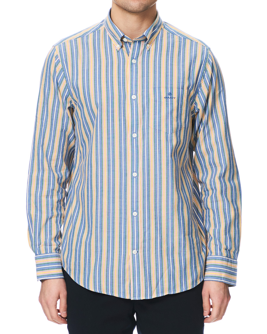 Herren | Hemden | GANT | Windblown Oxford Stripe Shirt Bright Cobolt