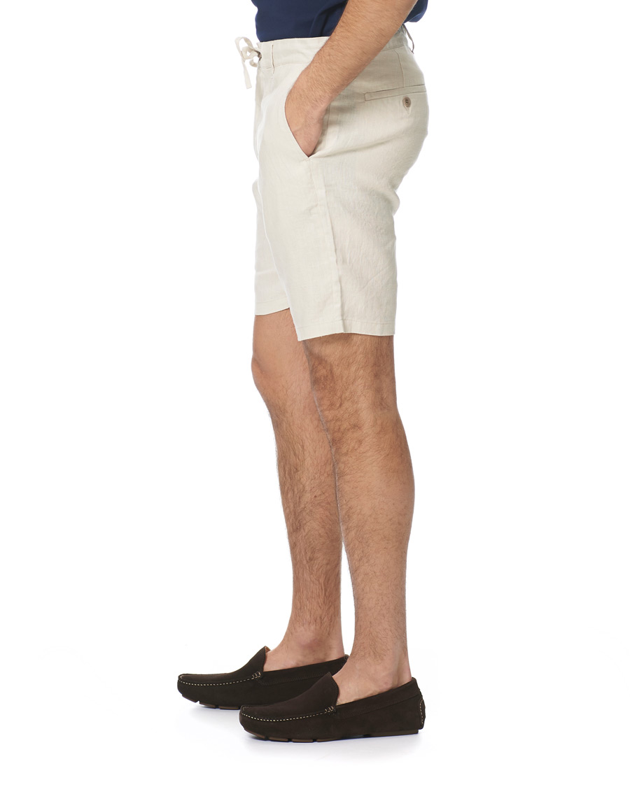 Herren | Shorts | GANT | Relaxed Linen Drastring Shorts Putty