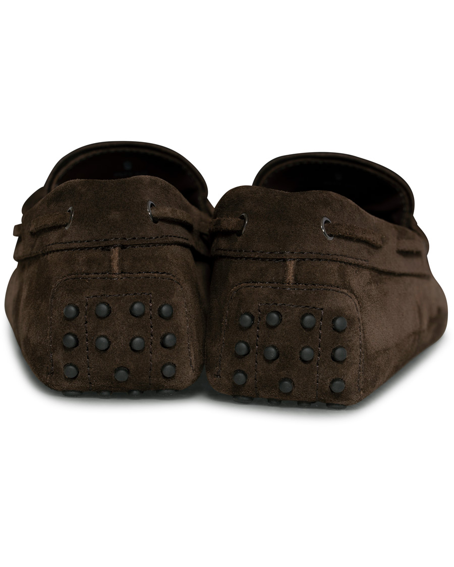 Herren | Tod's Laccetto Gommino Carshoe Dark Brown Suede UK7 - EU41 | Tod's | Laccetto Gommino Carshoe Dark Brown Suede UK7 - EU41