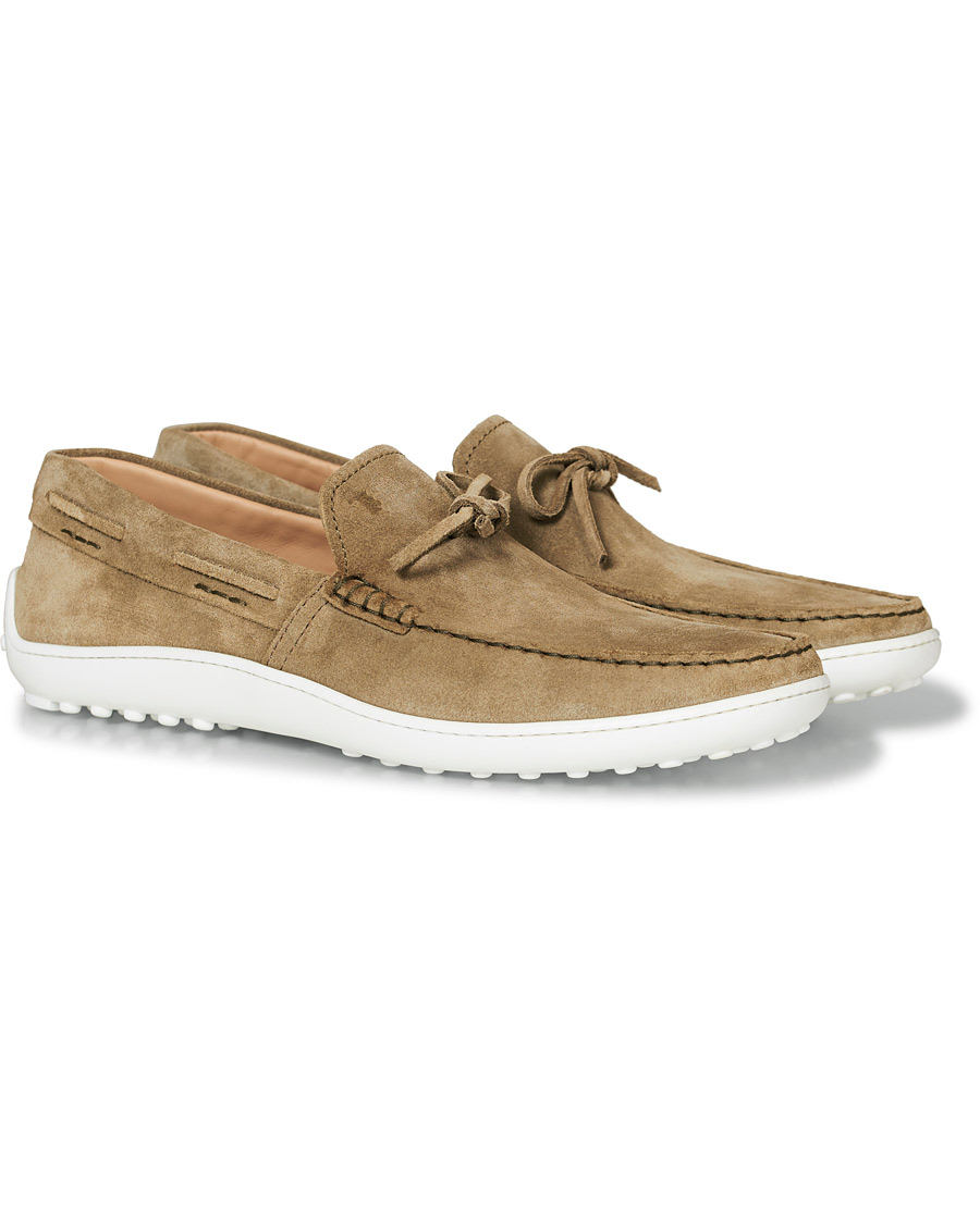 Herren | Tod's Laccetto Loafer Olive Suede | Tod's | Laccetto Loafer Olive Suede