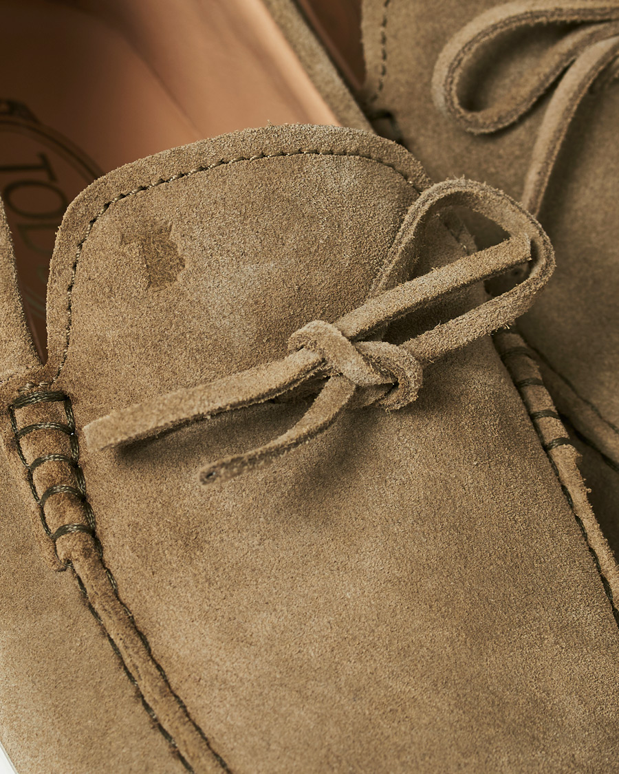 Herren | Tod's Laccetto Loafer Olive Suede | Tod's | Laccetto Loafer Olive Suede