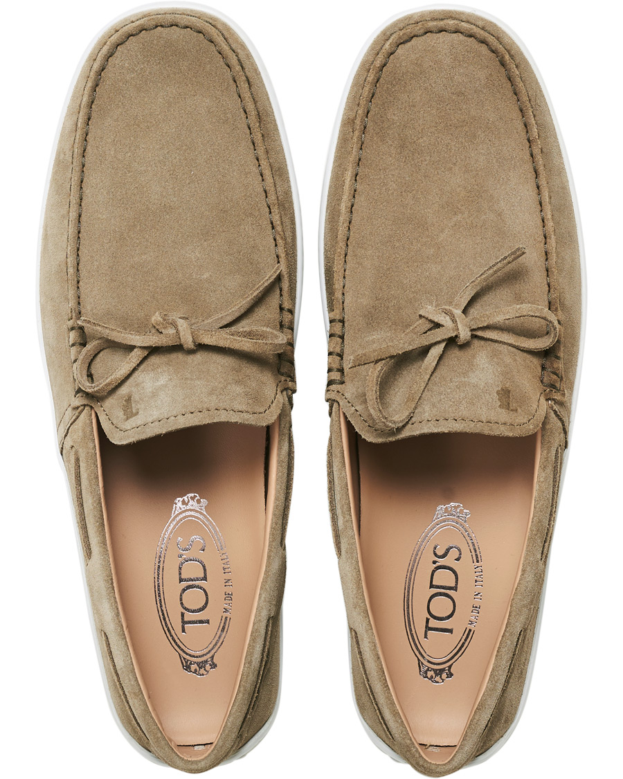 Herren | Tod's Laccetto Loafer Olive Suede | Tod's | Laccetto Loafer Olive Suede