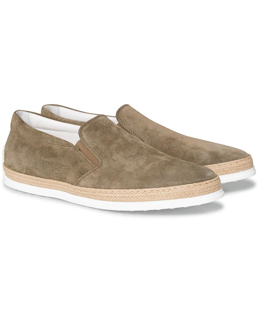 Herren | Tod's Slipper Loafer Taupe Suede | Tod's | Slipper Loafer Taupe Suede