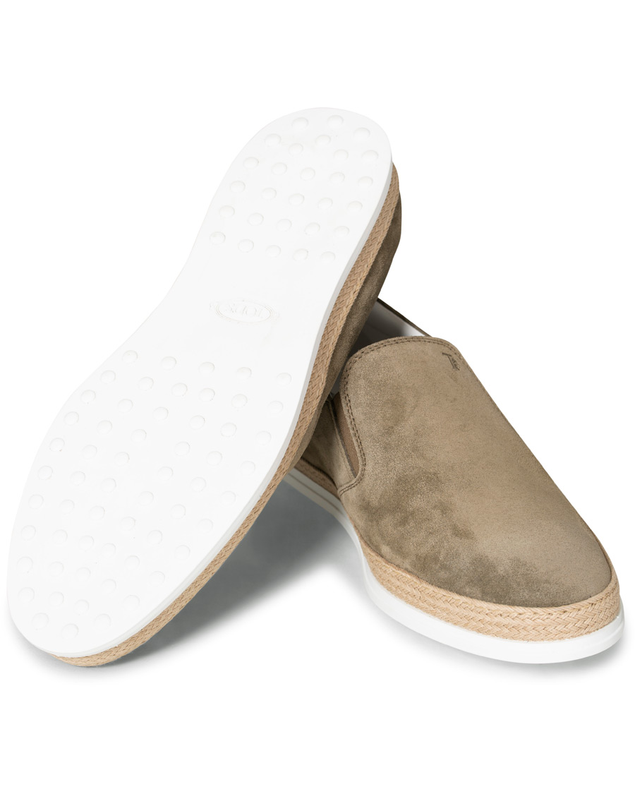 Herren | Tod's Slipper Loafer Taupe Suede | Tod's | Slipper Loafer Taupe Suede