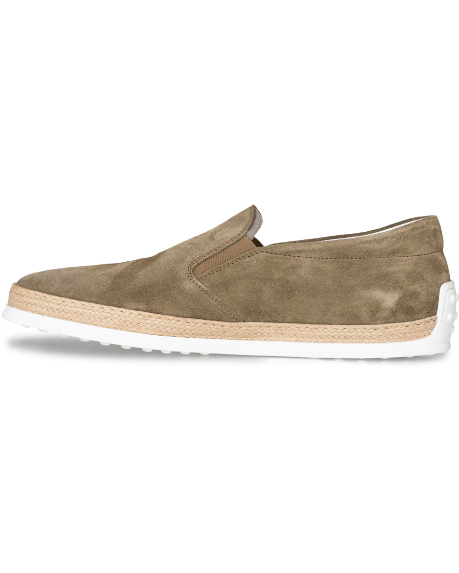 Herren | Tod's Slipper Loafer Taupe Suede | Tod's | Slipper Loafer Taupe Suede