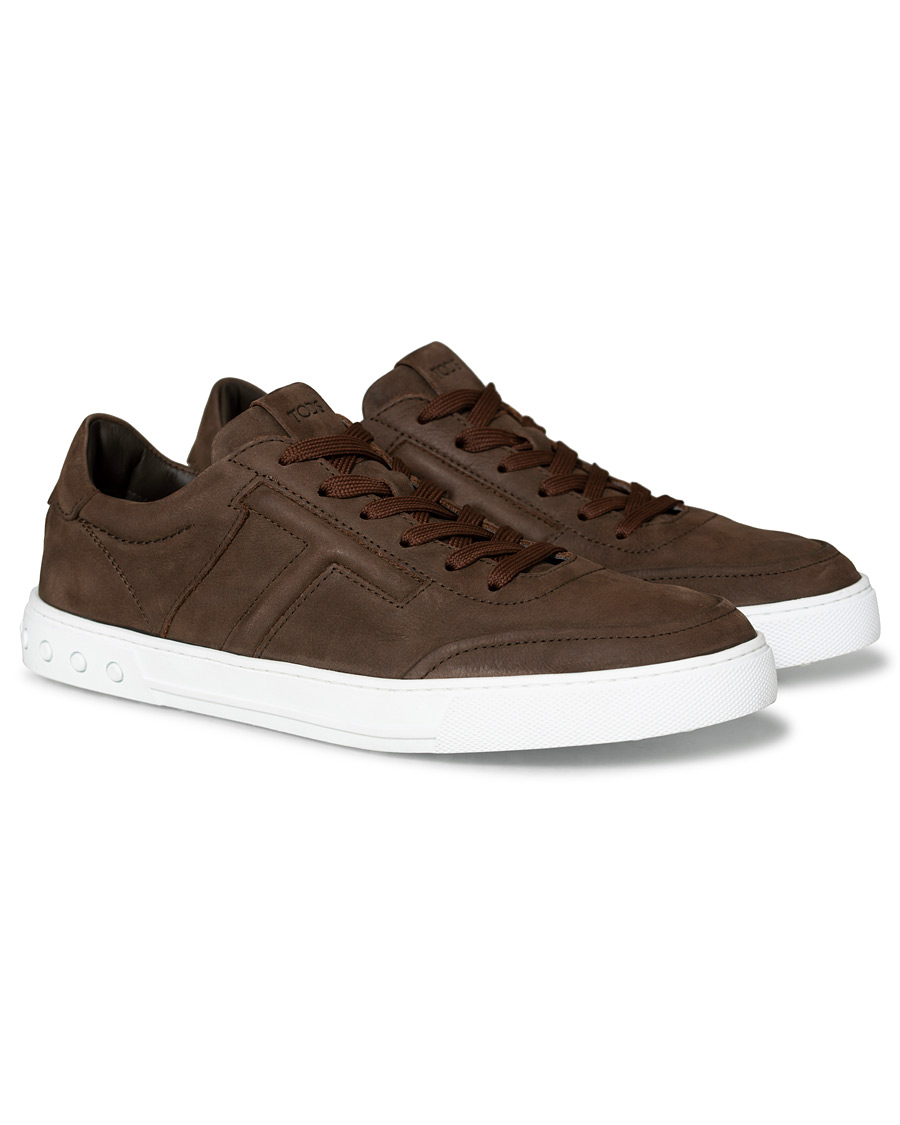 Herren | Tod's Cassetta Sportivo Sneaker Dark Brown Nubuck | Tod's | Cassetta Sportivo Sneaker Dark Brown Nubuck