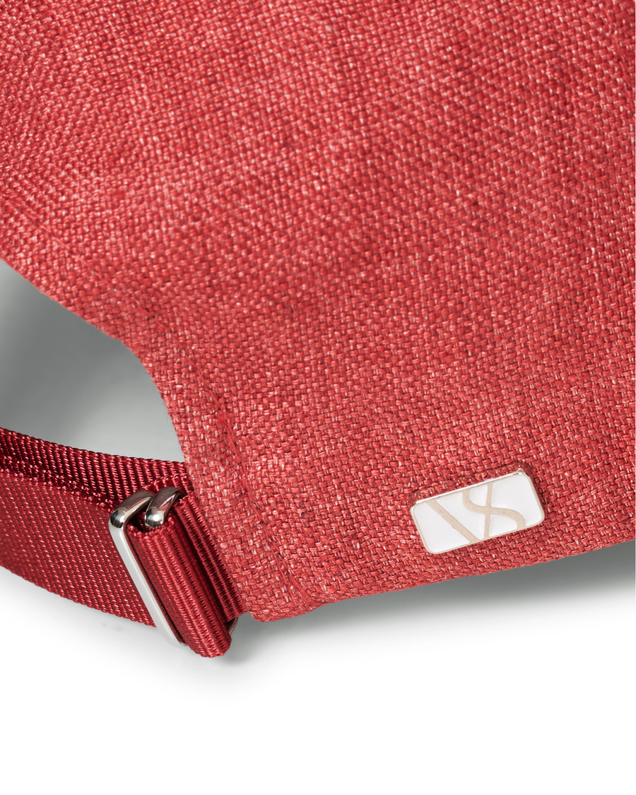 Herren | Varsity Headwear Linen Baseball Cap Amaranth Red | Varsity Headwear | Linen Baseball Cap Amaranth Red
