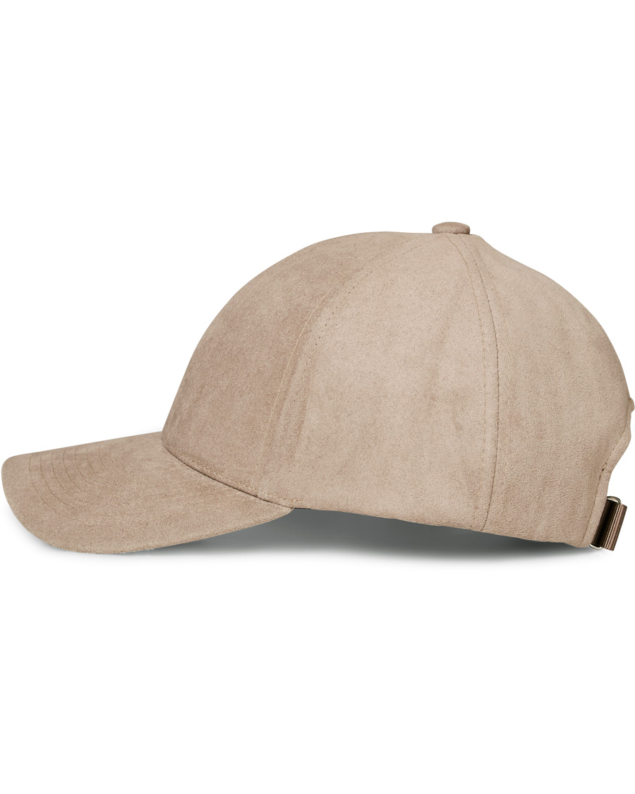 Herren | Varsity Headwear Alcantara Baseball Cap Stone Beige | Varsity Headwear | Alcantara Baseball Cap Stone Beige