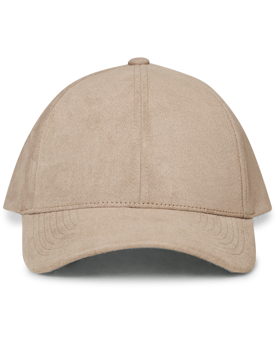 Herren | Varsity Headwear Alcantara Baseball Cap Stone Beige | Varsity Headwear | Alcantara Baseball Cap Stone Beige