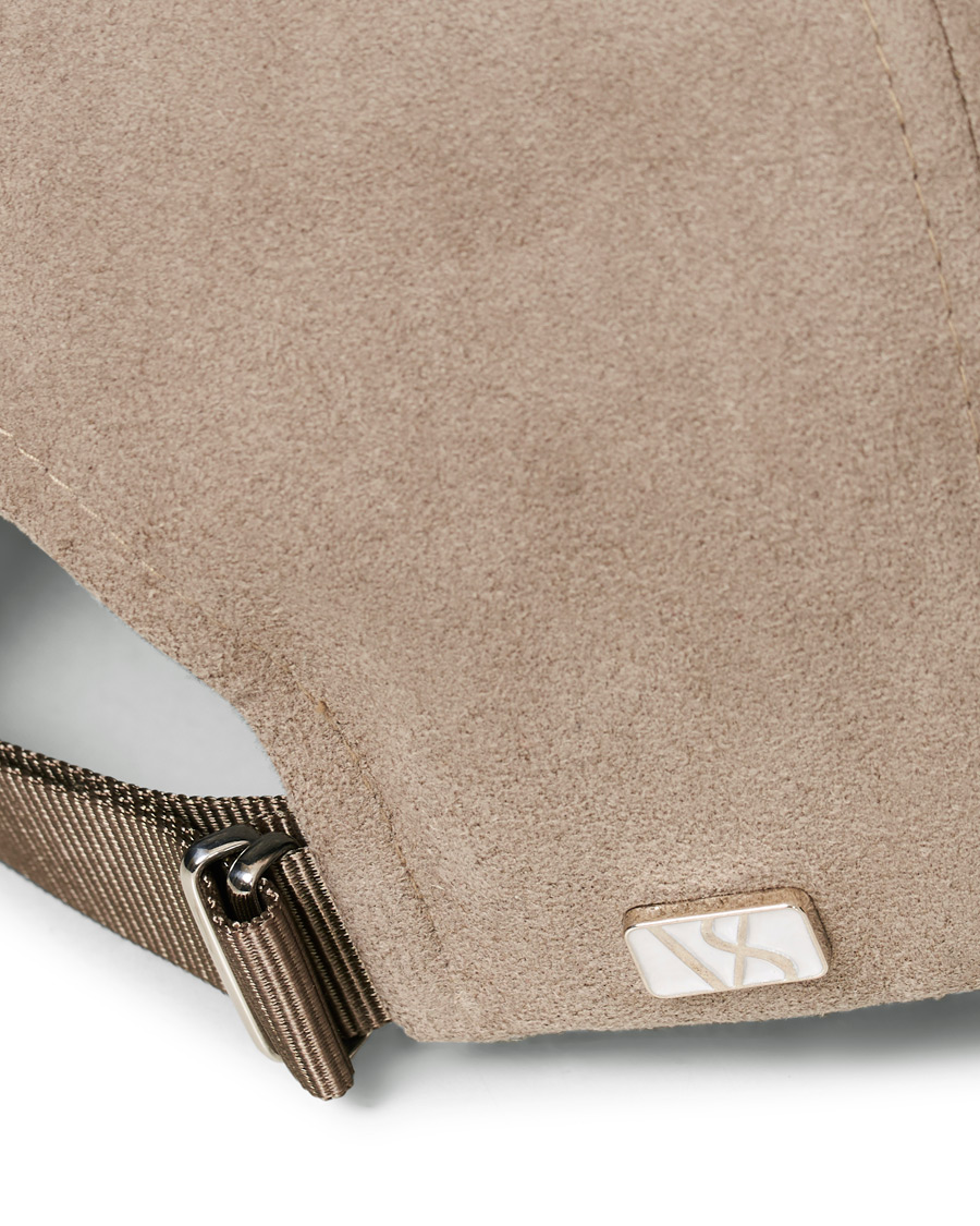 Herren | Varsity Headwear Alcantara Baseball Cap Stone Beige | Varsity Headwear | Alcantara Baseball Cap Stone Beige