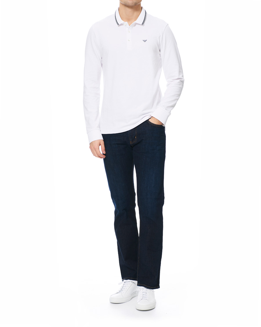 Herren | Pullover | Emporio Armani | Long Sleeve Polo White