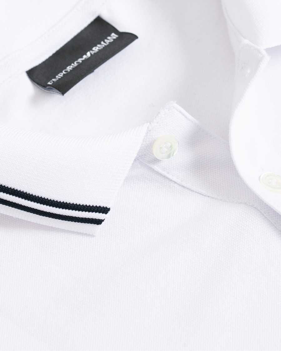 Herren | Pullover | Emporio Armani | Long Sleeve Polo White