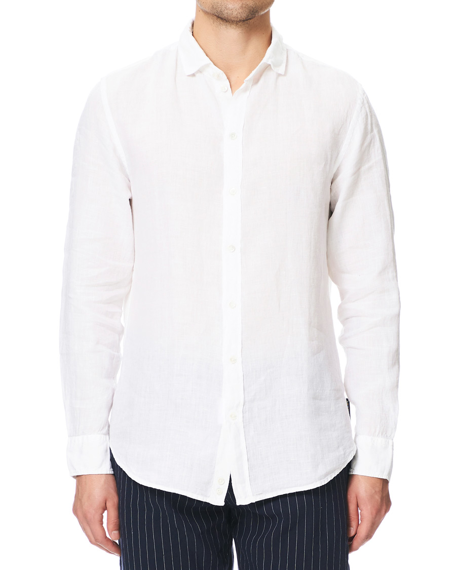 Herren | Hemden | Emporio Armani | Linen Shirt White