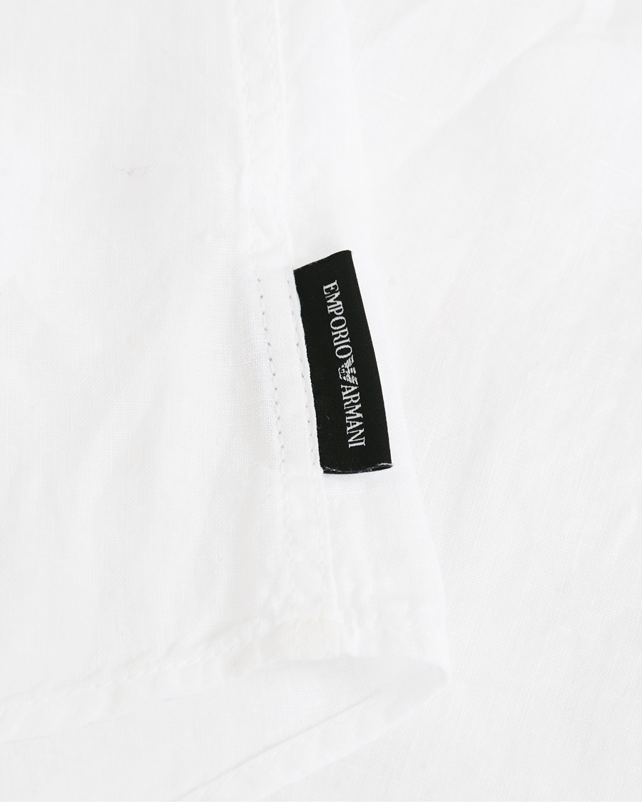 Herren | Hemden | Emporio Armani | Linen Shirt White