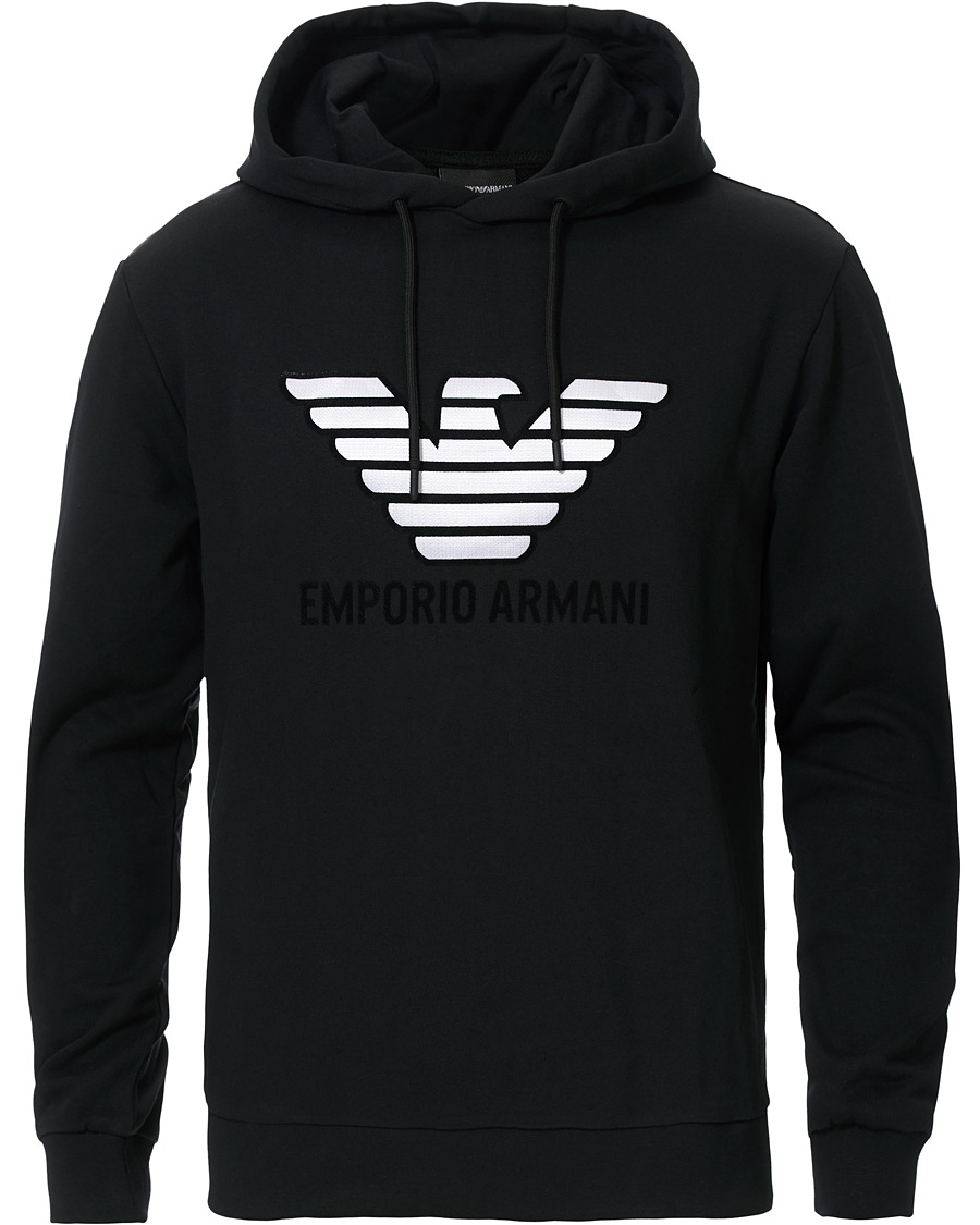 Herren | Pullover | Emporio Armani | Eagle Hoodie Black