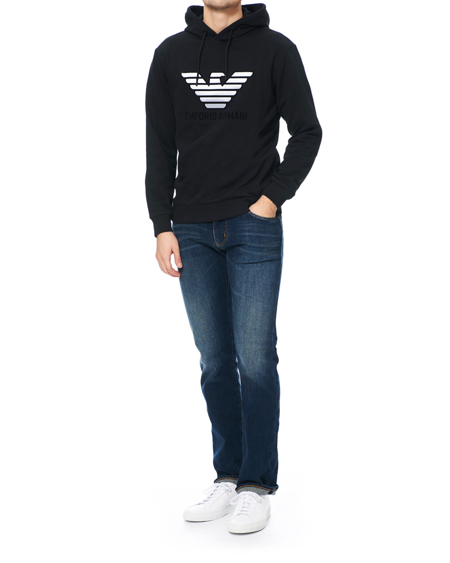 Herren | Pullover | Emporio Armani | Eagle Hoodie Black