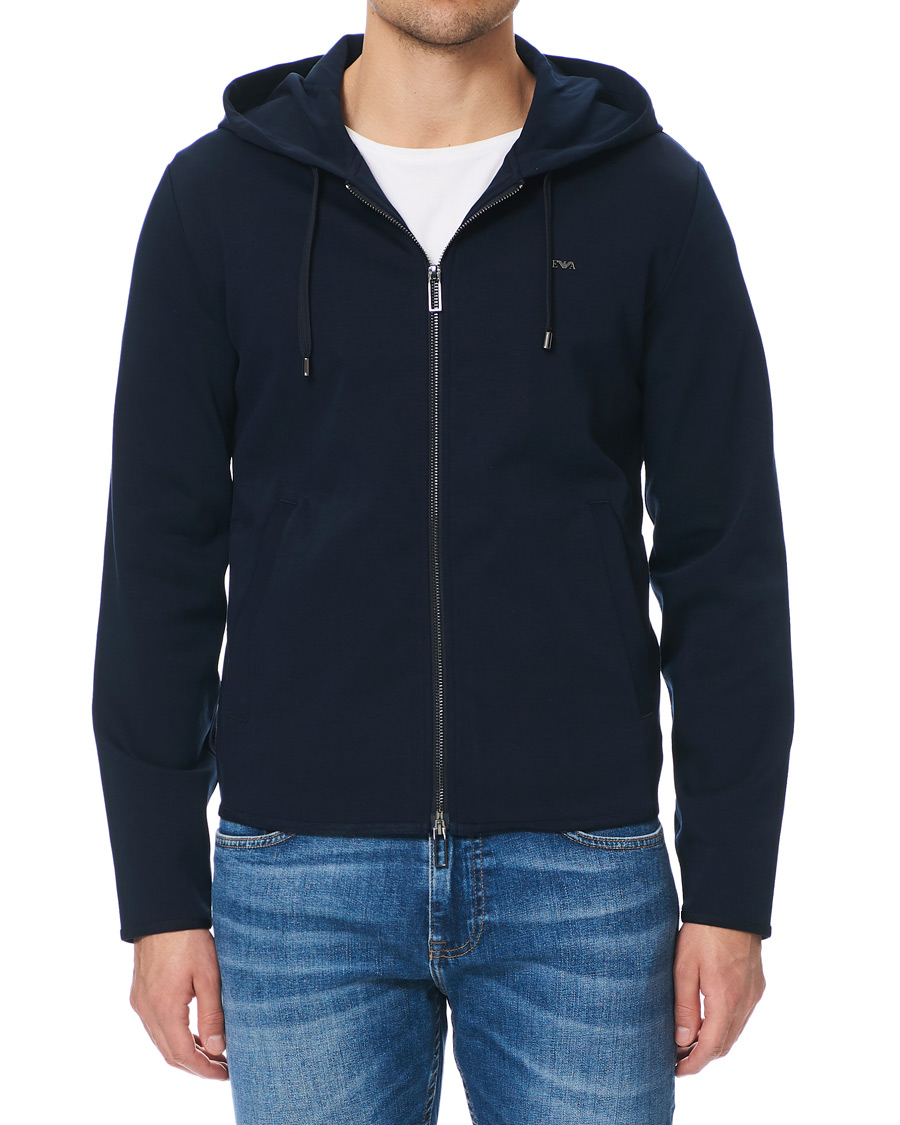 Herren | Pullover | Emporio Armani | Full Zip Hoodie Navy