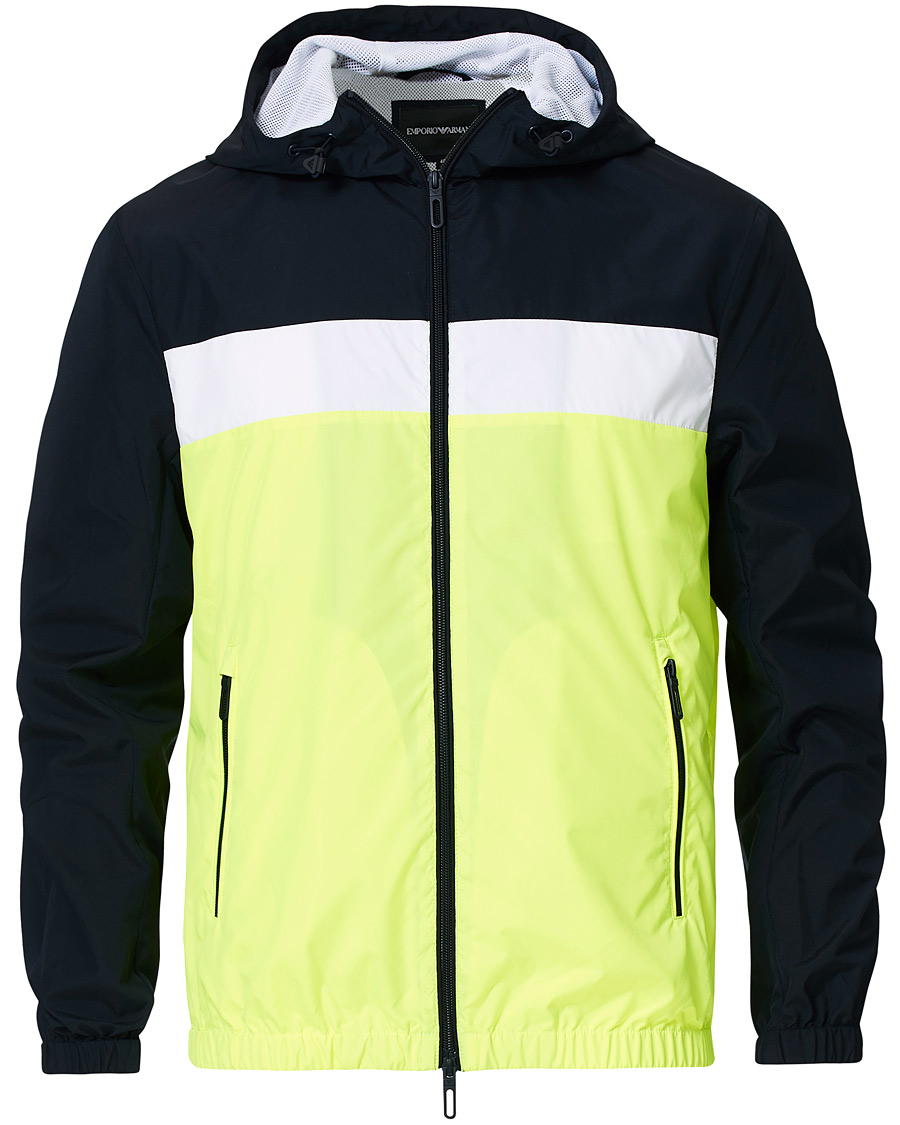 Herren | Jacken | Emporio Armani | Windbreaker Jacket Navy/Yellow