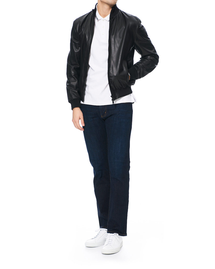 Herren | Jacken | Emporio Armani | Leather Jacket Black
