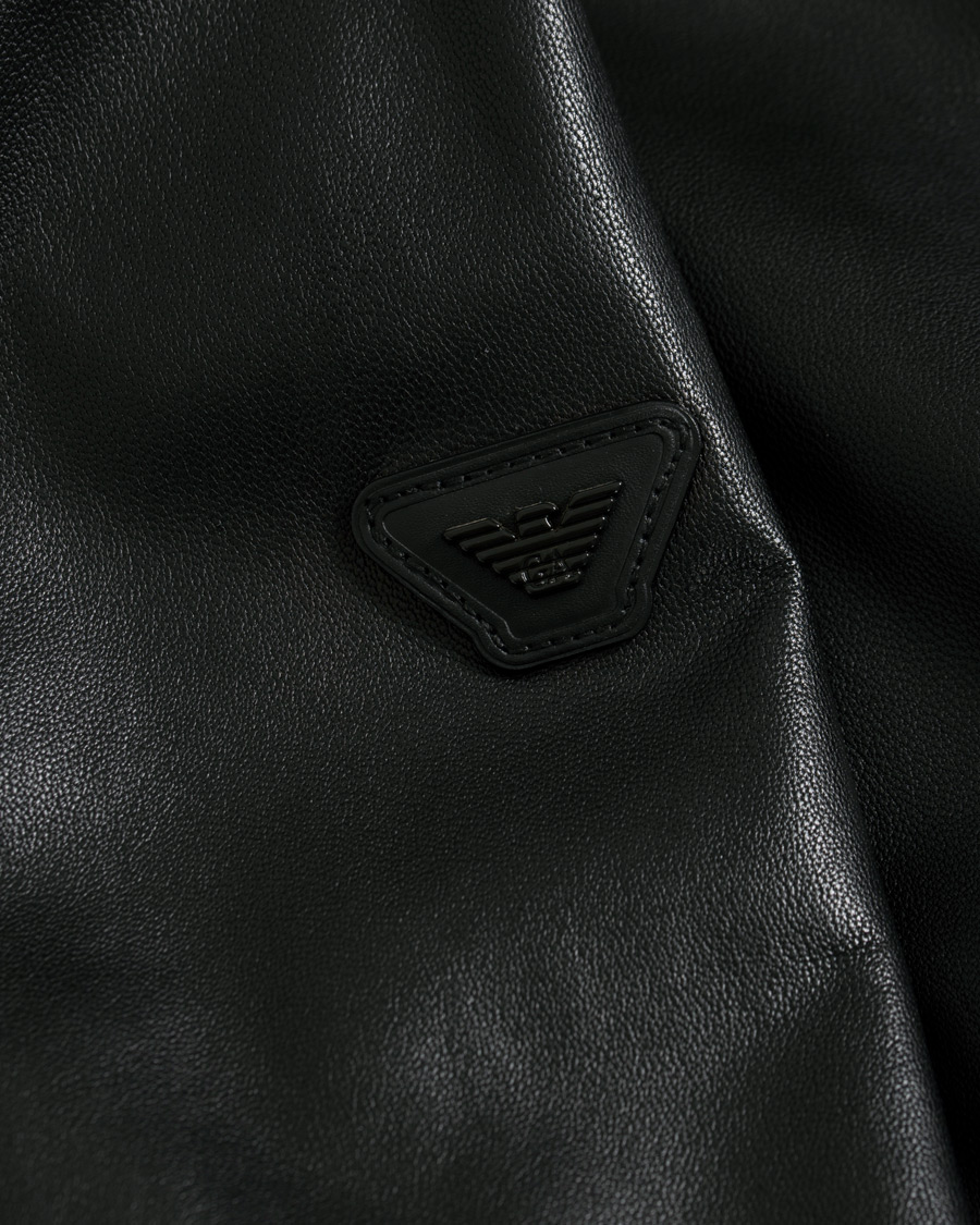 Herren | Jacken | Emporio Armani | Leather Jacket Black