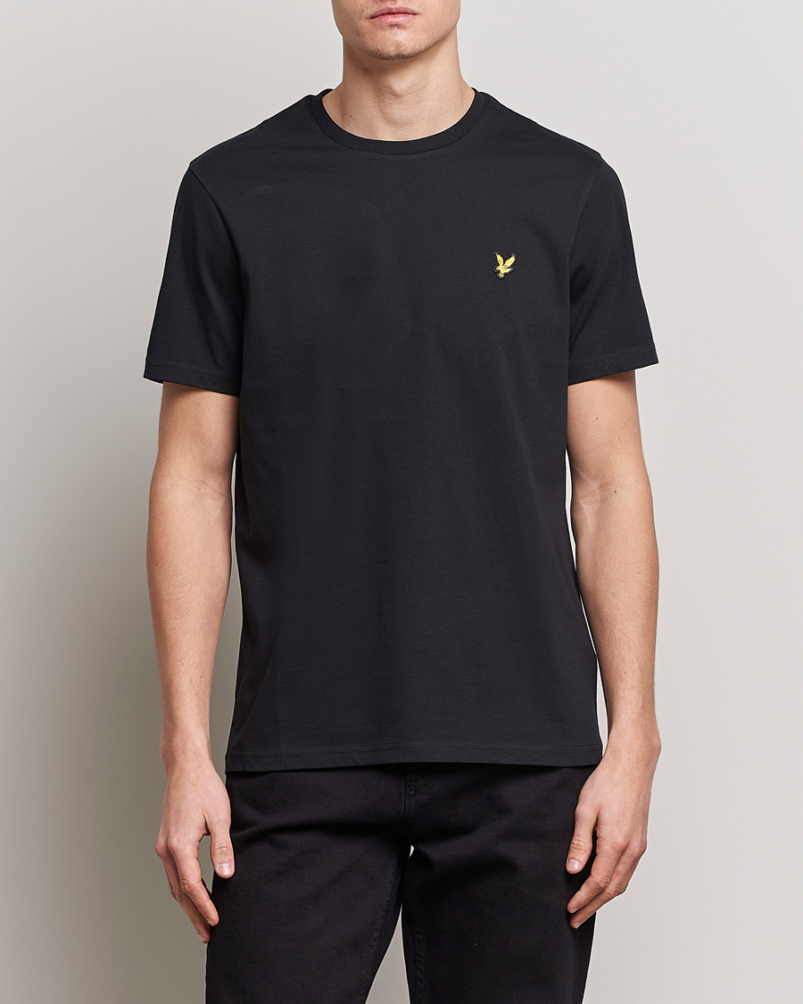 Herren | T-Shirts | Lyle & Scott | Crew Neck Organic Cotton T-Shirt Jet Black