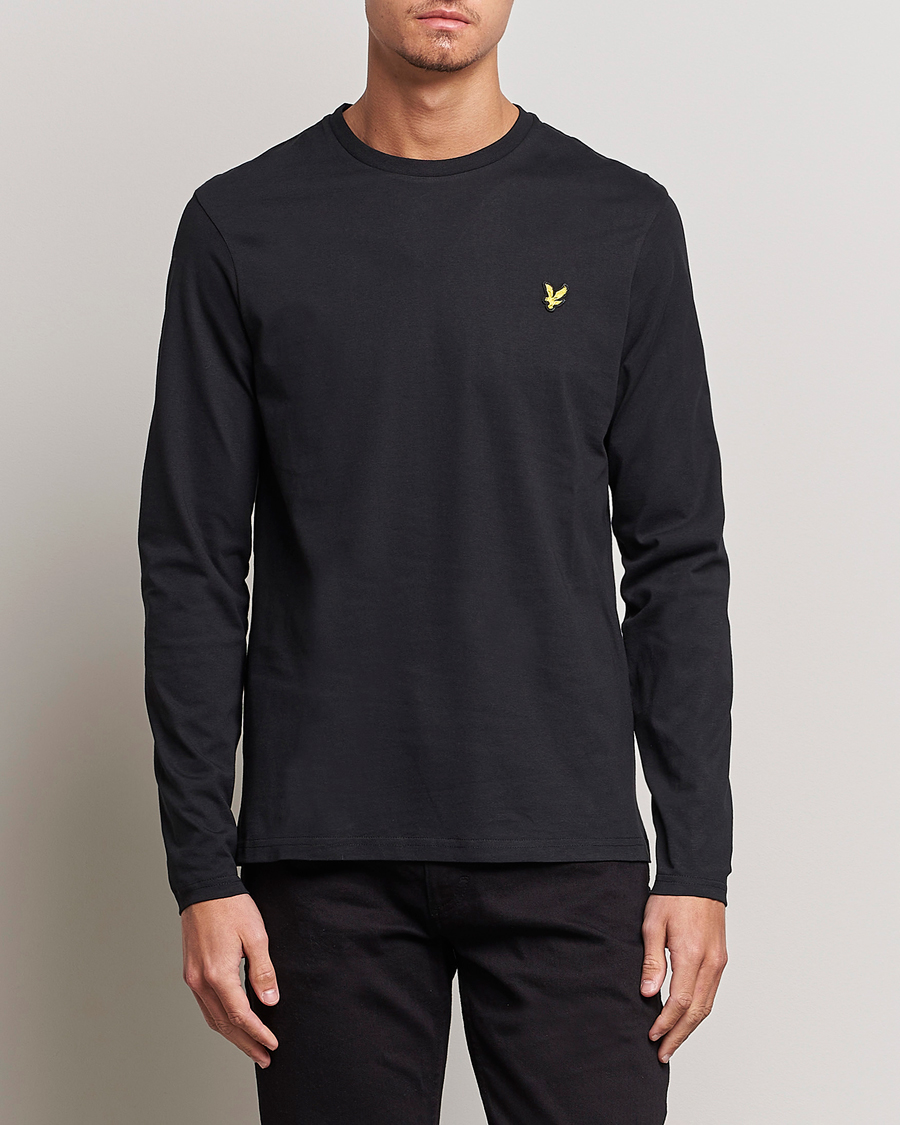 Herren | Lyle & Scott | Lyle & Scott | Long Sleeve Crew Neck T-Shirt Jet Black