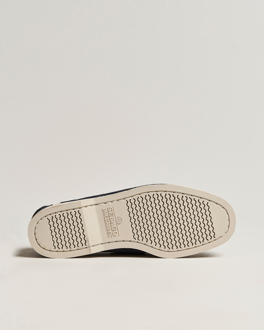 Herren | Sebago Docksides Suede Boat Shoe Navy | Sebago | Docksides Suede Boat Shoe Navy
