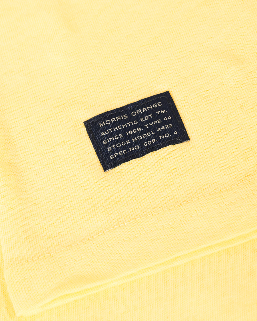 Herren | Poloshirts | Morris | Delon Cotton/Linen Pique Yellow