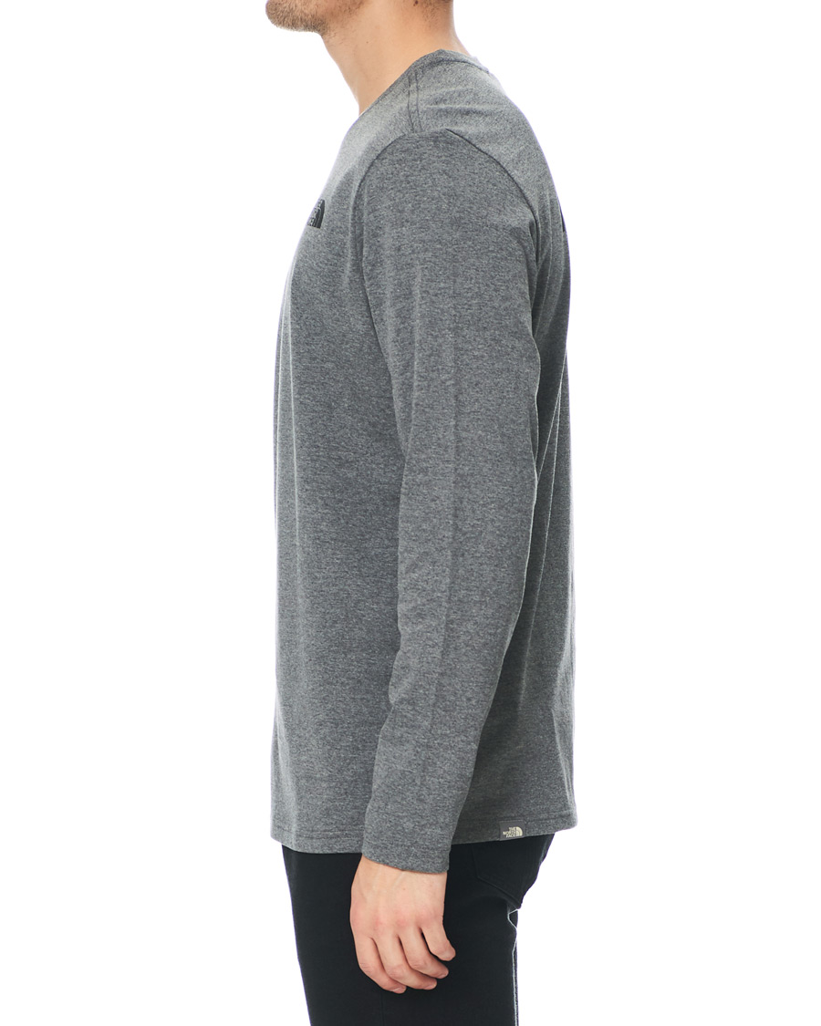Herren | T-Shirts | The North Face | Simple Dome Long Sleeve Tee Heather Grey